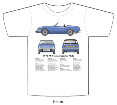 Triumph Spitfire MkIV 1970-74 T-shirt Front